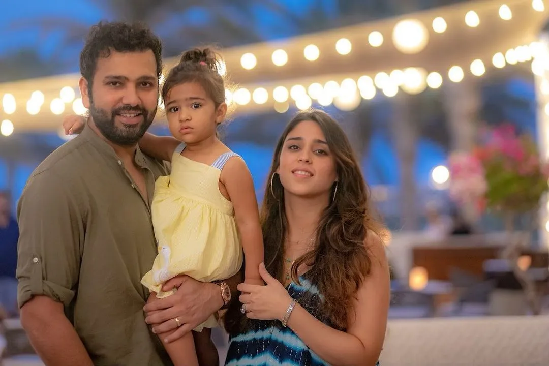 Rohit Sharma with Wife and Kids
